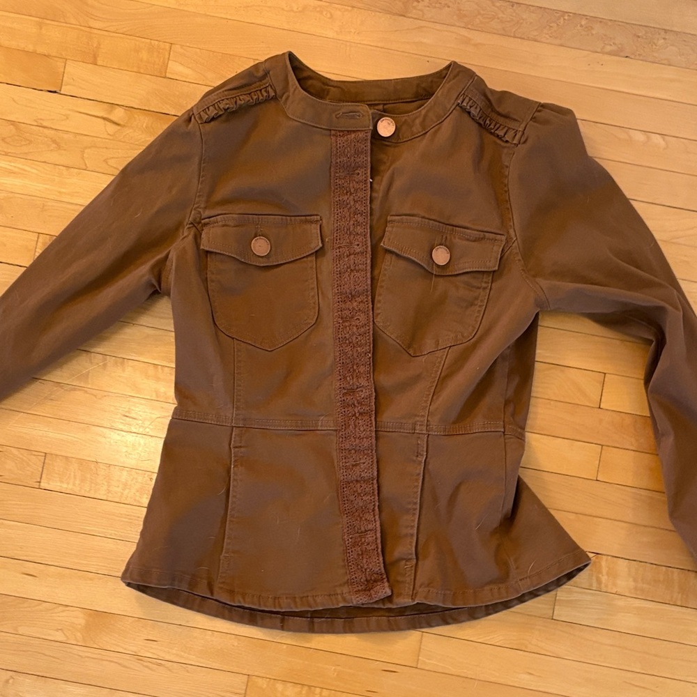 Democracy Cotton Jacket in Rich Brown